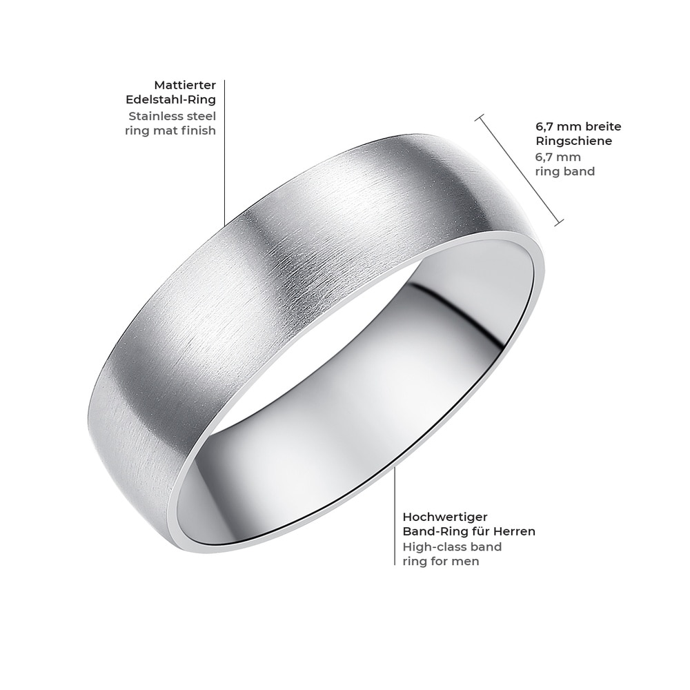 True Rebels Bague en acier inoxydé Acier inoxydable en Argent Bague