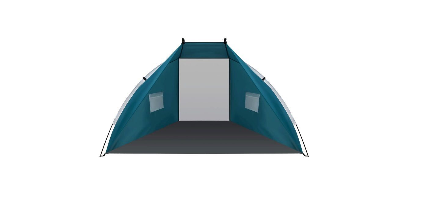 ISO TRADE Strandmuschel Strandmuschel Pop Up UV Schutz 220x120x120cm Wurfzelt leicht 20975, Personen: 2