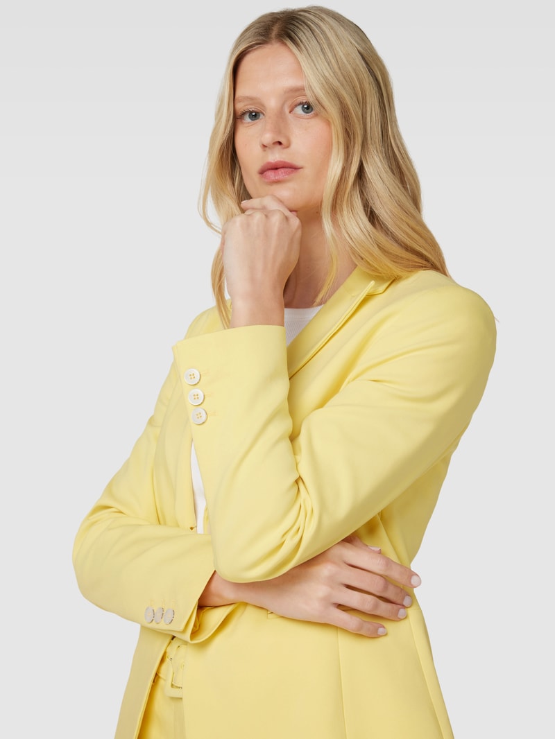 Blazer mit Reverskragen in gelb