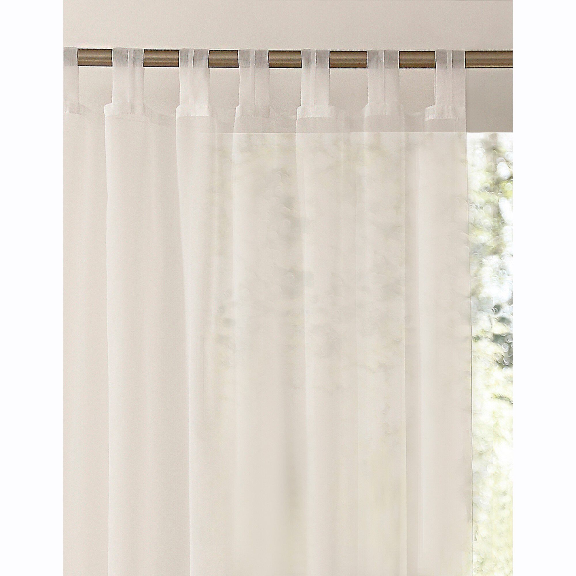 Panneau voile uni finition pattes