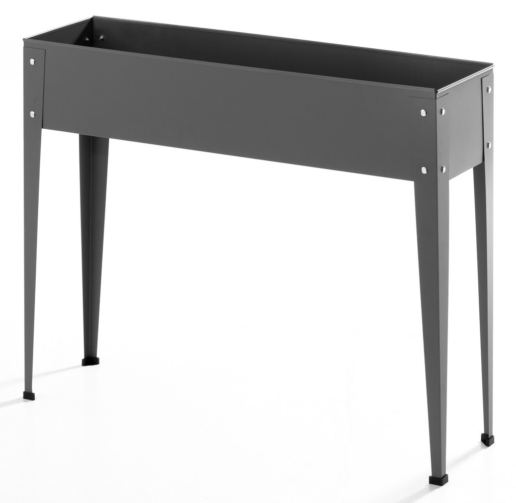 Powertec Garden Metall-Hochbeet, ca. 60 x 27 x 45 cm - Anthrazit
