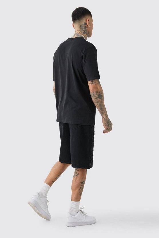 Tall T-Shirt mit M Logo-Print