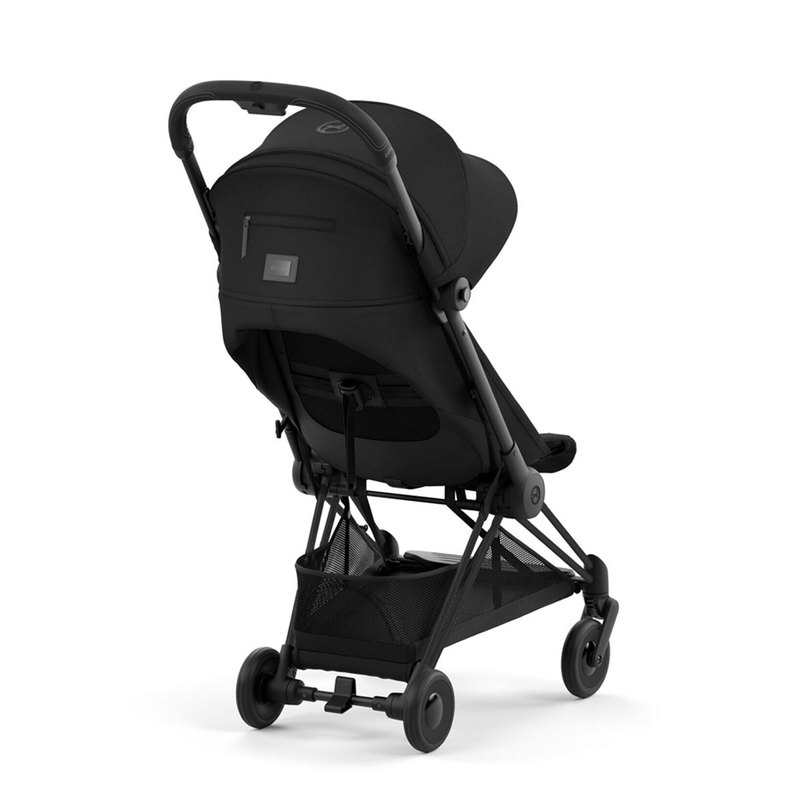 Poussette compacte Coya chassis noir assise Sepia Black Cybex