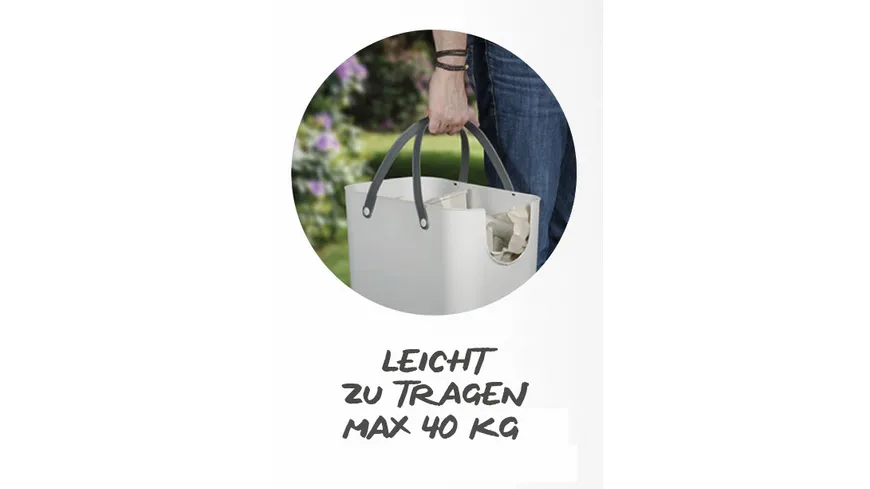 rotho Müllsystem ALBULA 25l Mistletoe white