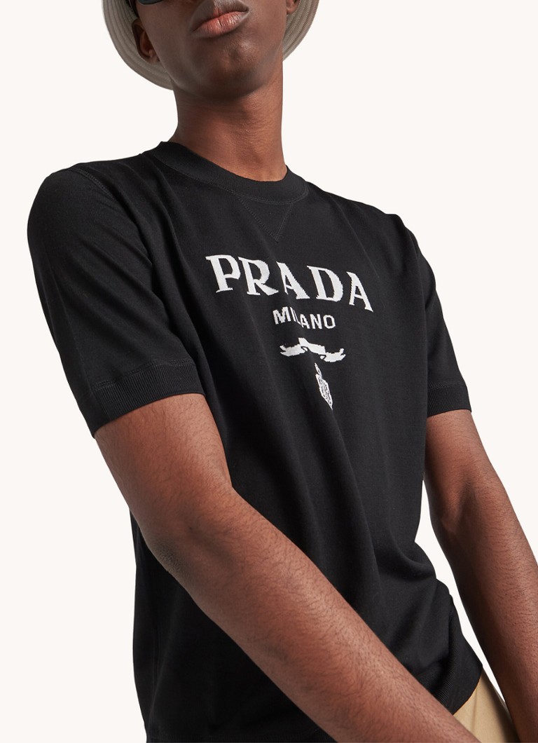Prada wool sweater with logo print