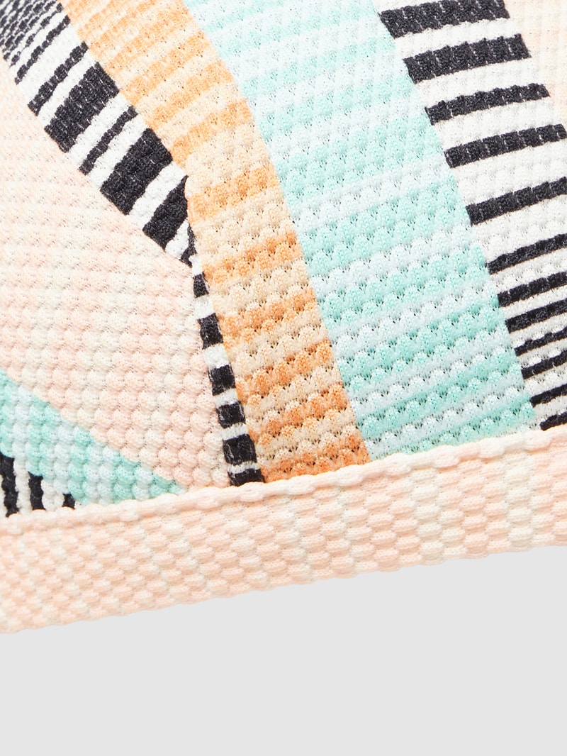 Bikini-Oberteil mit gekreuztem Rücken Modell 'RIPPLE EFFECT TALL' in schwarz