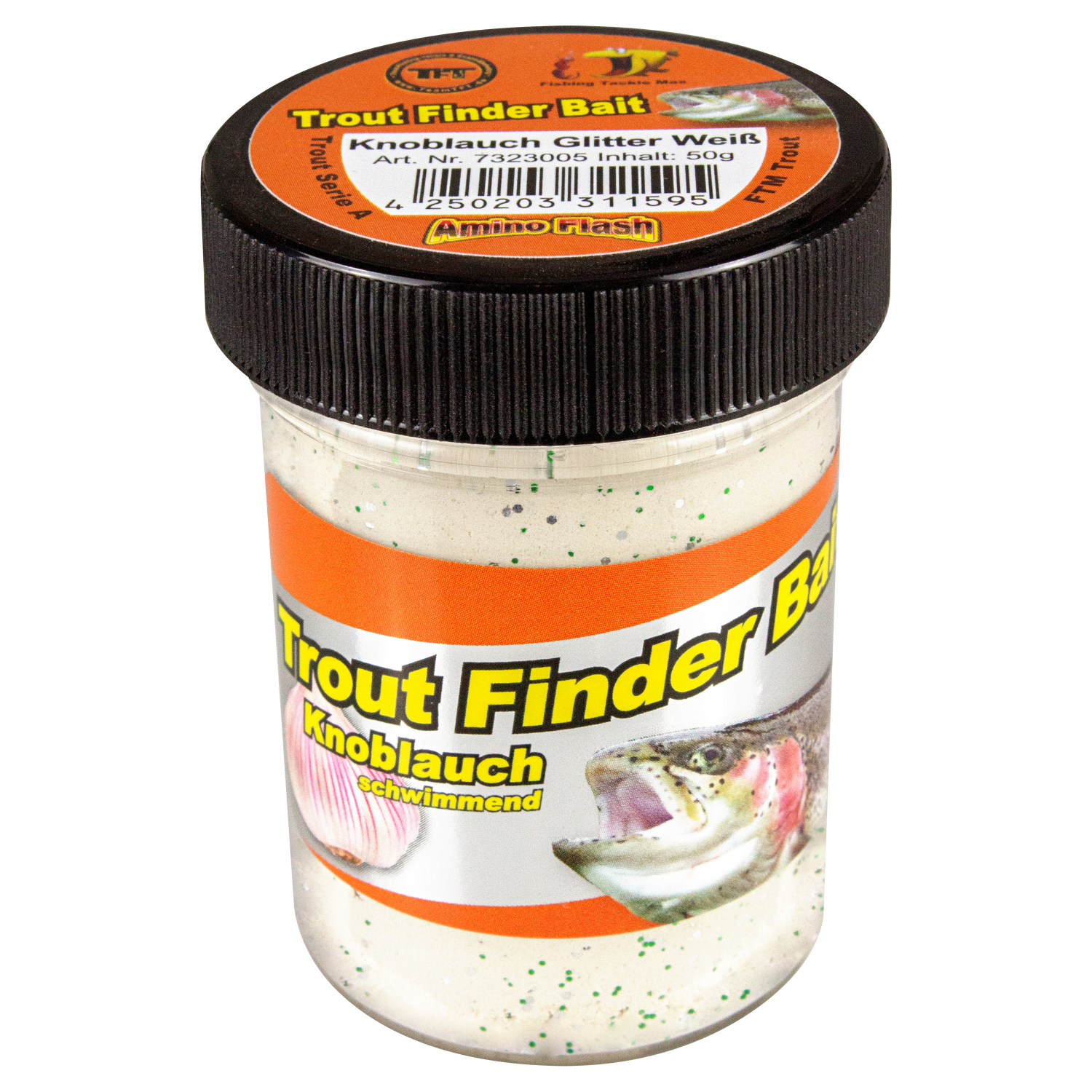 FTM Forellenteig Trout Finder Bait schwimmend (Weiß, Knoblauch)