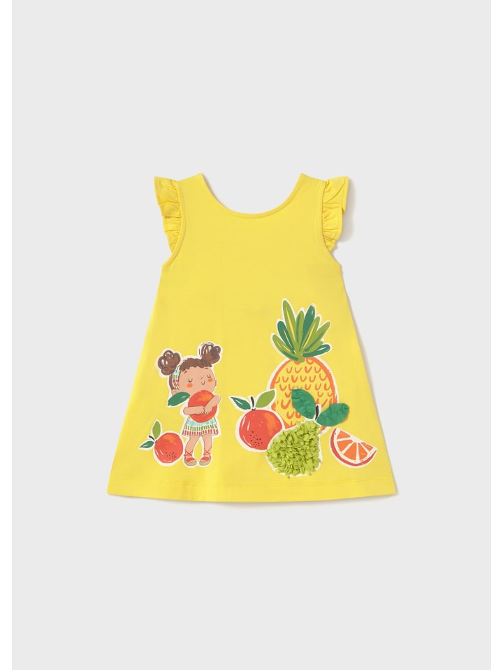Mayoral Sommerkleid mit Applikationen in gelb günstig kaufen