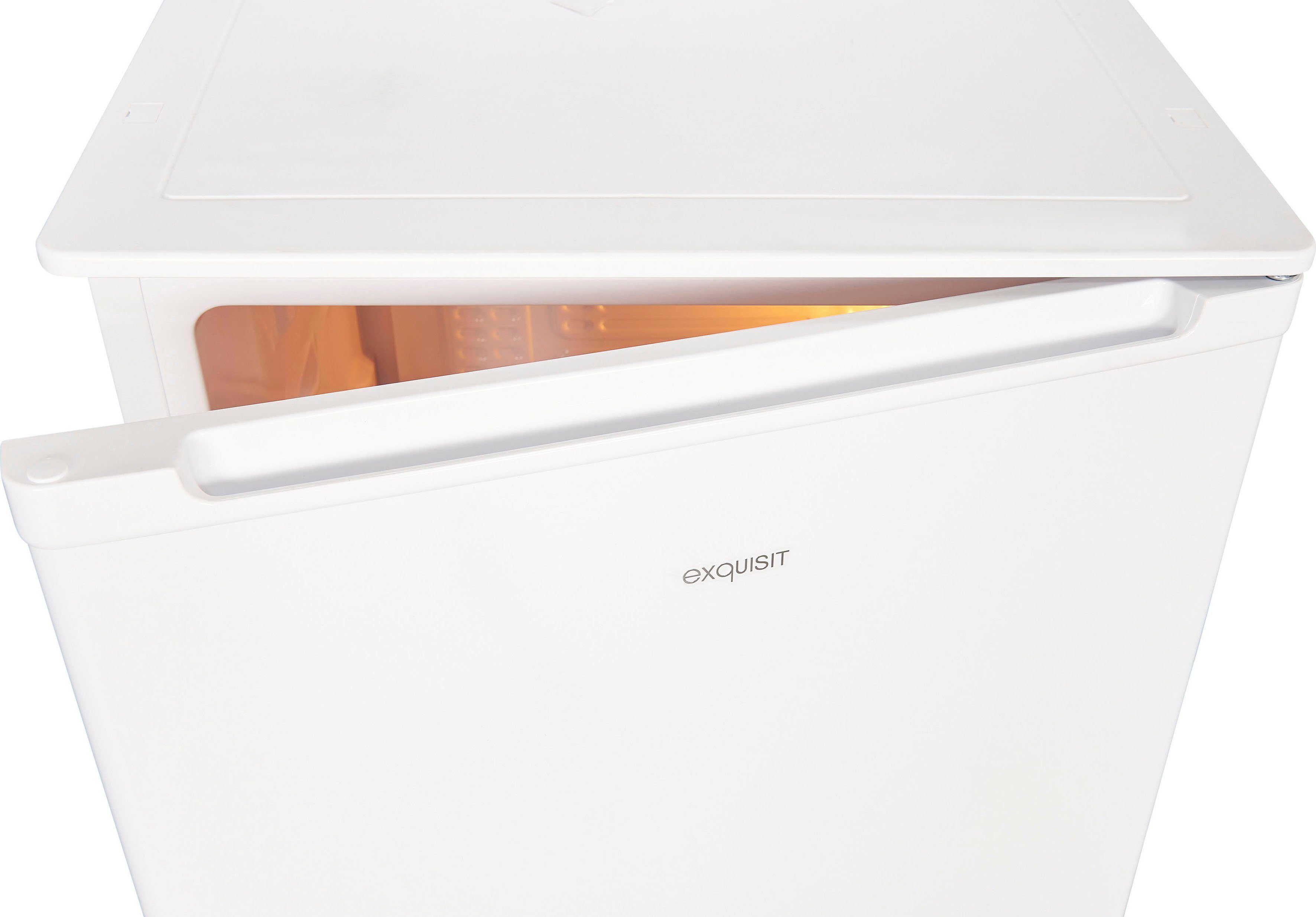 exquisit Vollraumkühlschrank KS116-V-041E weiss, 85 cm hoch, 48 cm breit