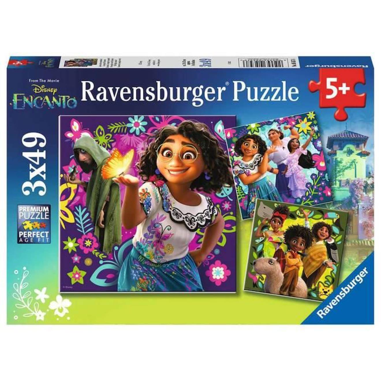 Puzzles 3 x 49 pièces : DS Encanto : La magie d'Encanto Coloris Unique blanc