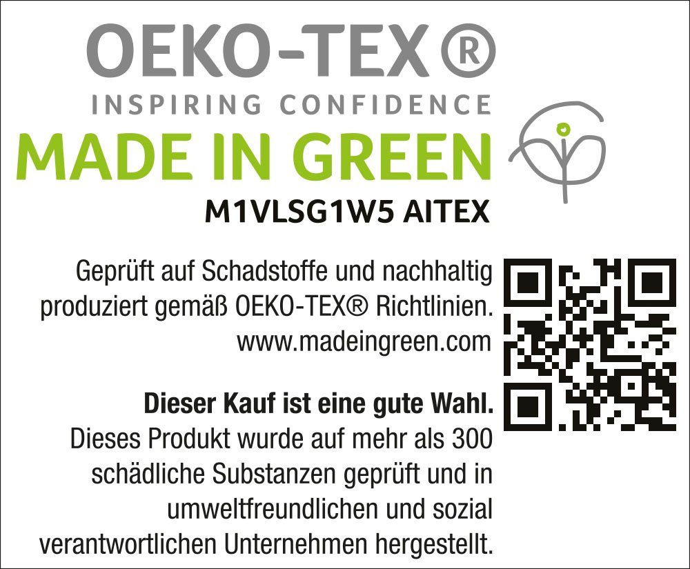 Bettwäsche Renu in Gr. 135x200 oder 155x220 cm, my home, Linon, 2 teilig, Bettwäsche aus Baumwolle, grafische Bettwäsche mit Wellen-Design