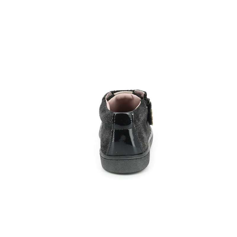 Sneakers hautes cuir croute cuir Souzi