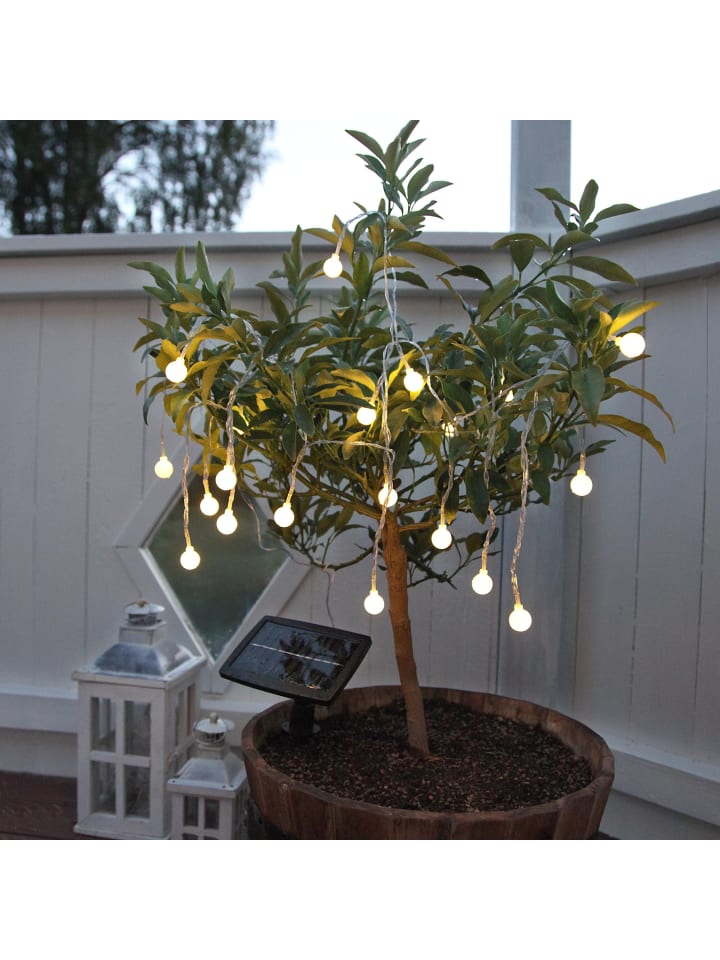 STAR Trading Solar LED-Lichterkette Globini außen, warmweiß, Batterie günstig kaufen onesize