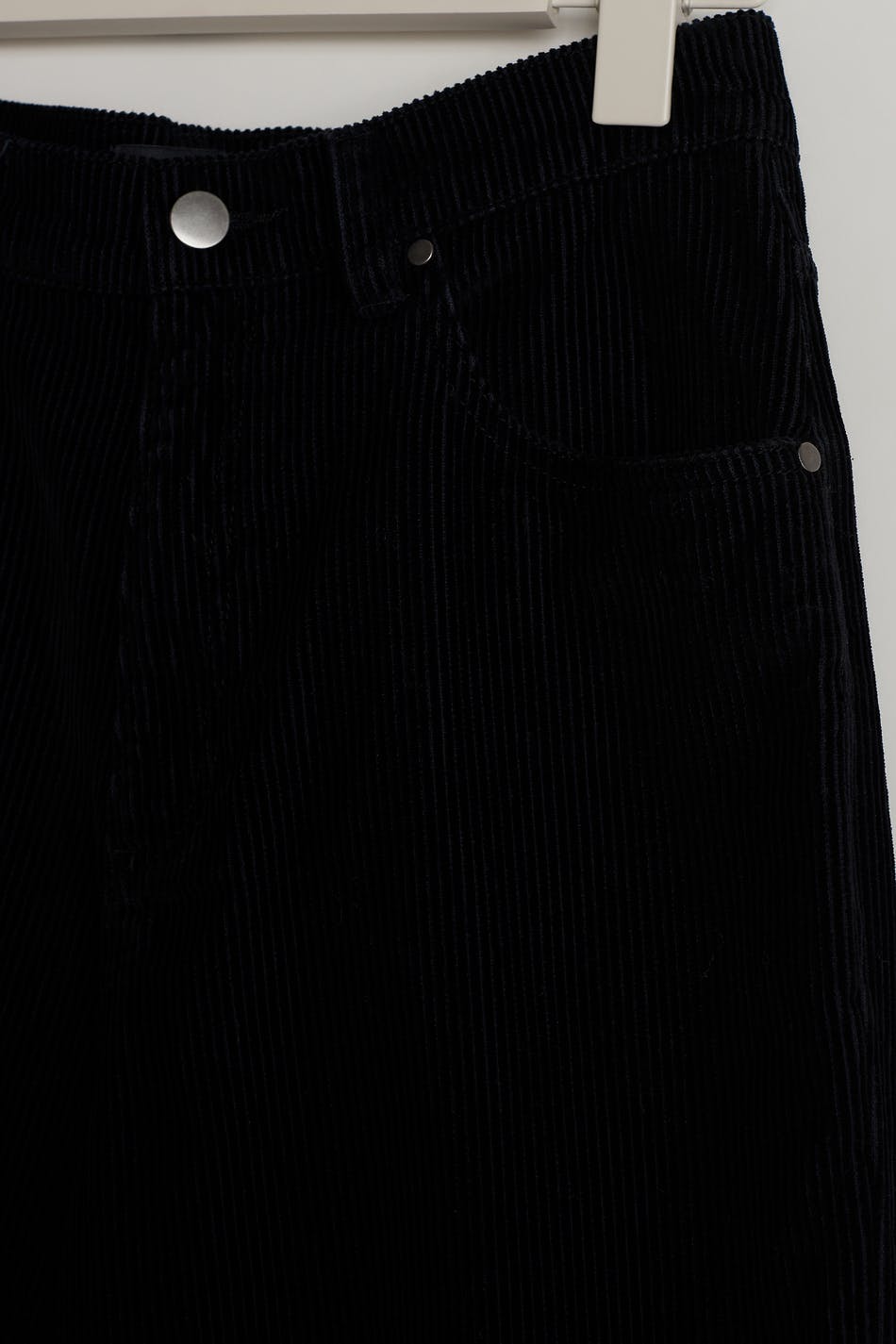 Straight cord trousers
