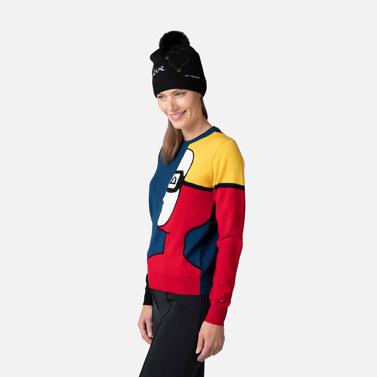 JCC Color Block Damenoberteil mit Rundhalsausschnitt