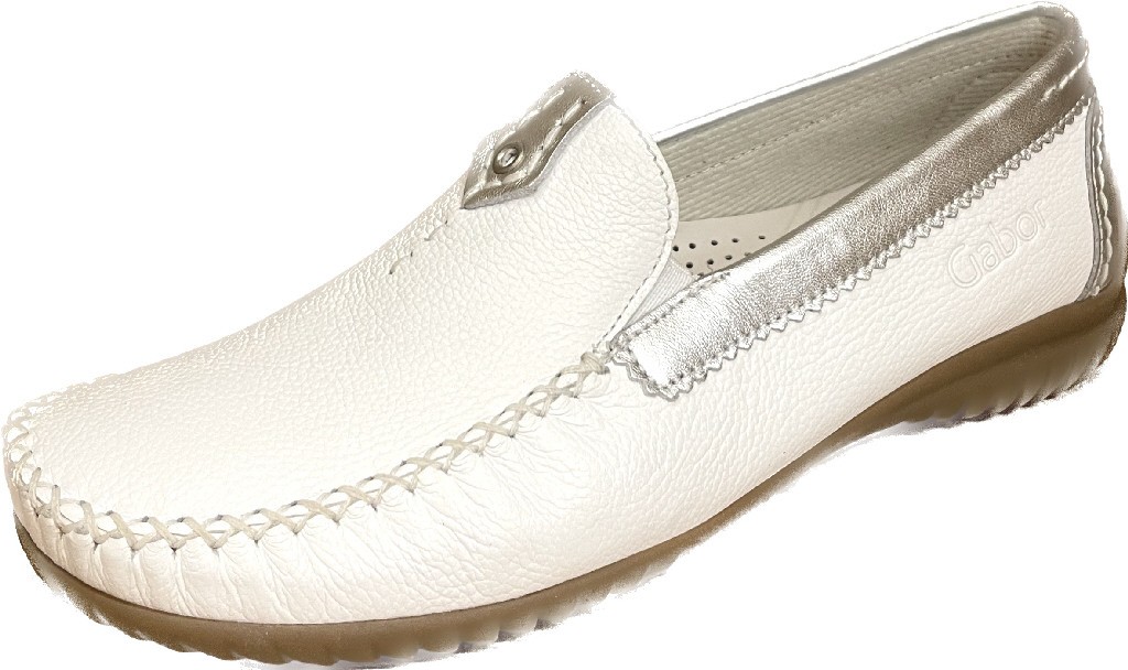 GABOR Komfort Slipper weiss