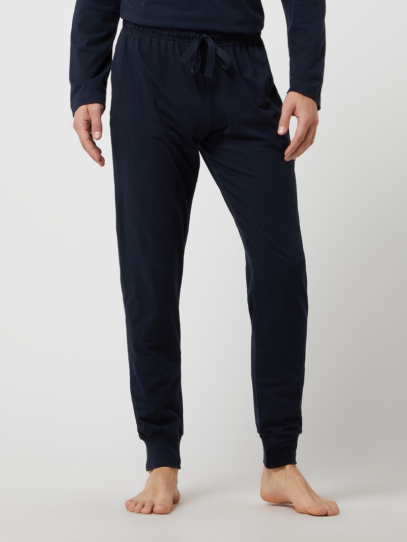 Pyjama-Hose aus Baumwolle in dunkelblau