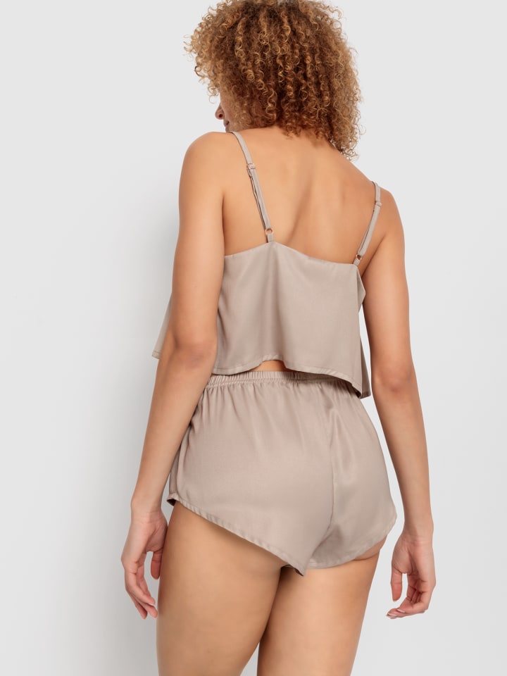 LSCN BY LASCANA Shorty in sand günstig kaufen