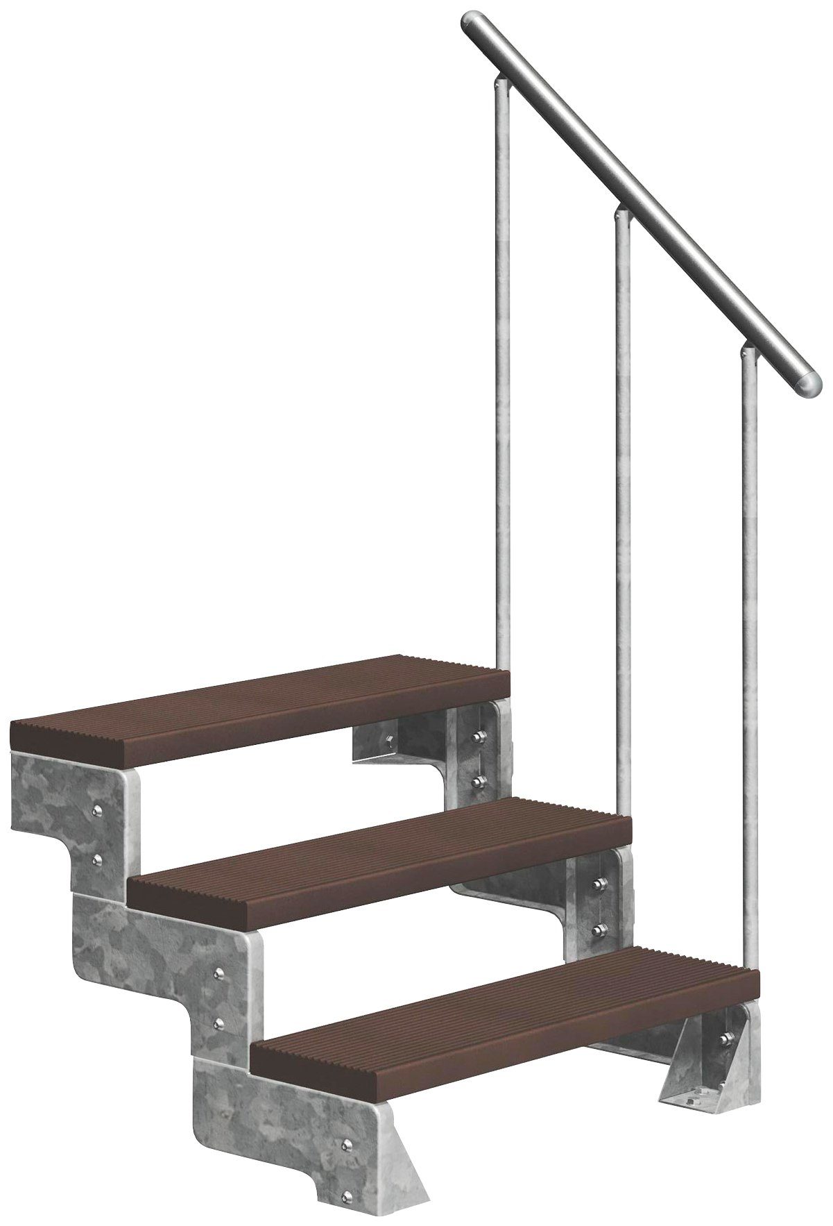 Dolle Außentreppe Gardentop, für Geschosshöhen bis 66 cm, Stufen offen, TRIMAX®-Stufen 100 cm