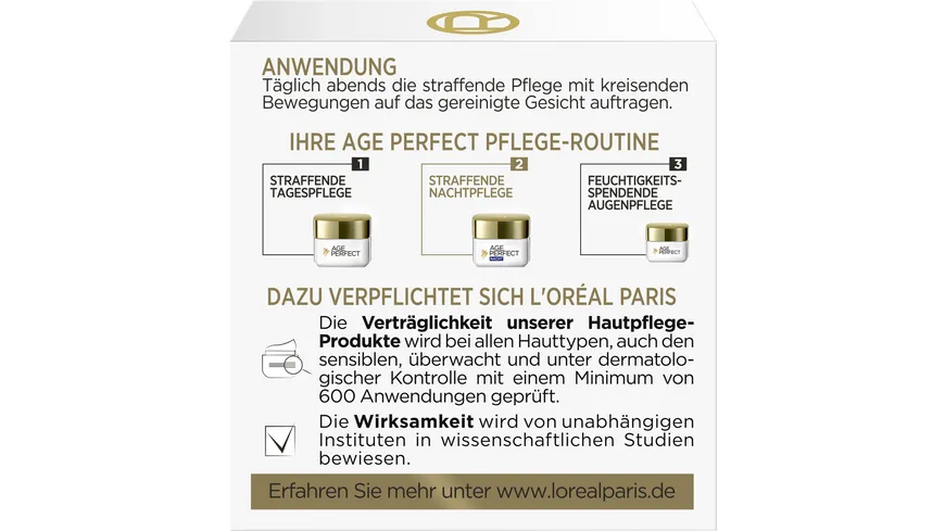 L'Oréal Age Perfect Pro-Kollagen Experte Straffende Nachtcreme 50 ml