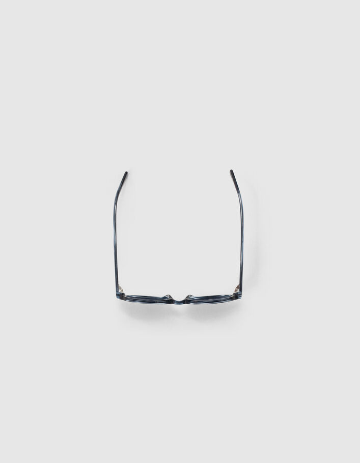 Lunettes solaires mixte cristal marbre bleu