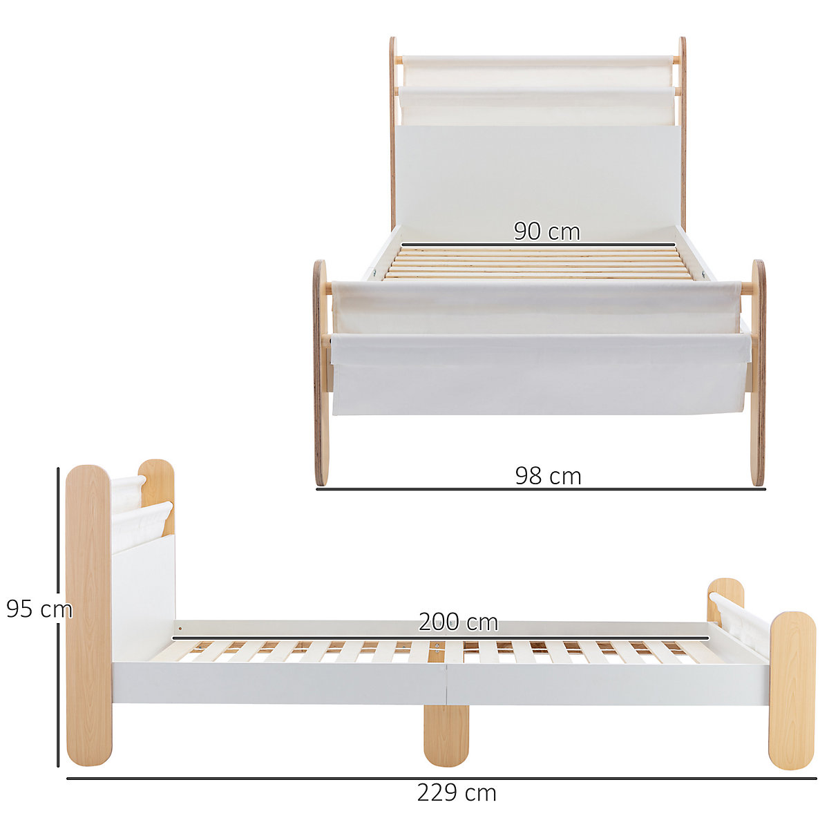 Kinderbett mit Kinderfreundlichem Design