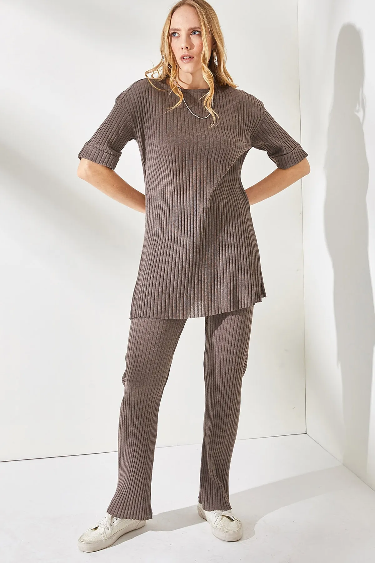 Olalook  Zweiteiler - Braun - Regular Fit