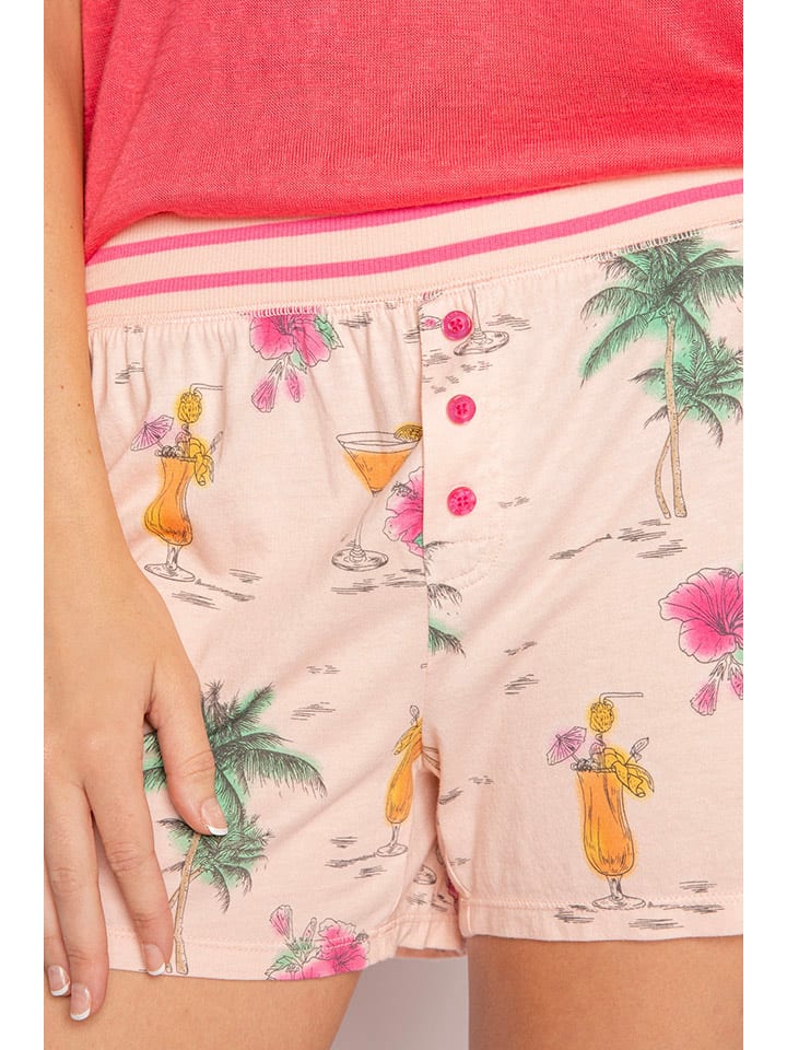 PJ Salvage Pyjama-Shorts in Rosa günstig kaufen