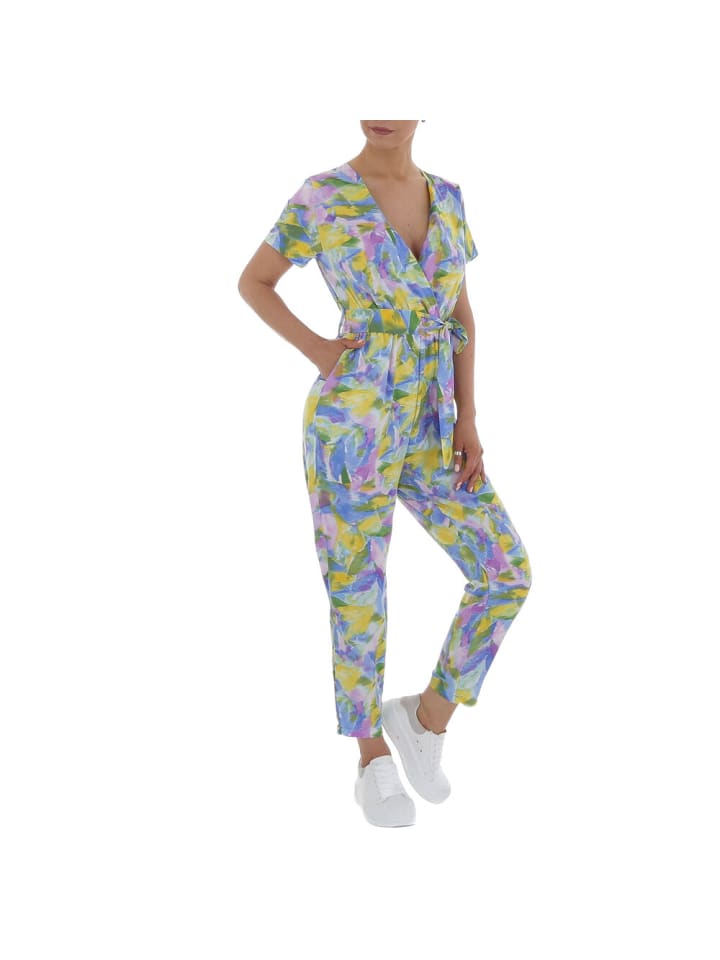 Ital-Design Jumpsuit & Zweiteiler in Blau und Gelb günstig kaufen