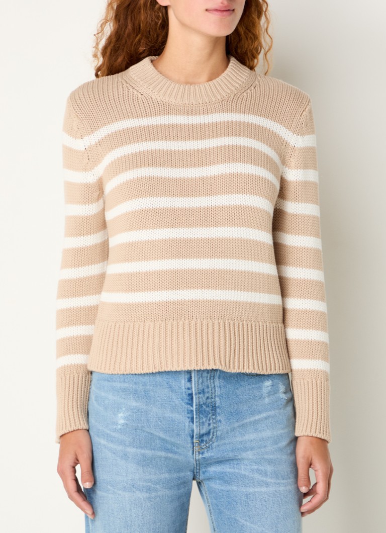 Rails Alise coarse knitted sweater with stripe print