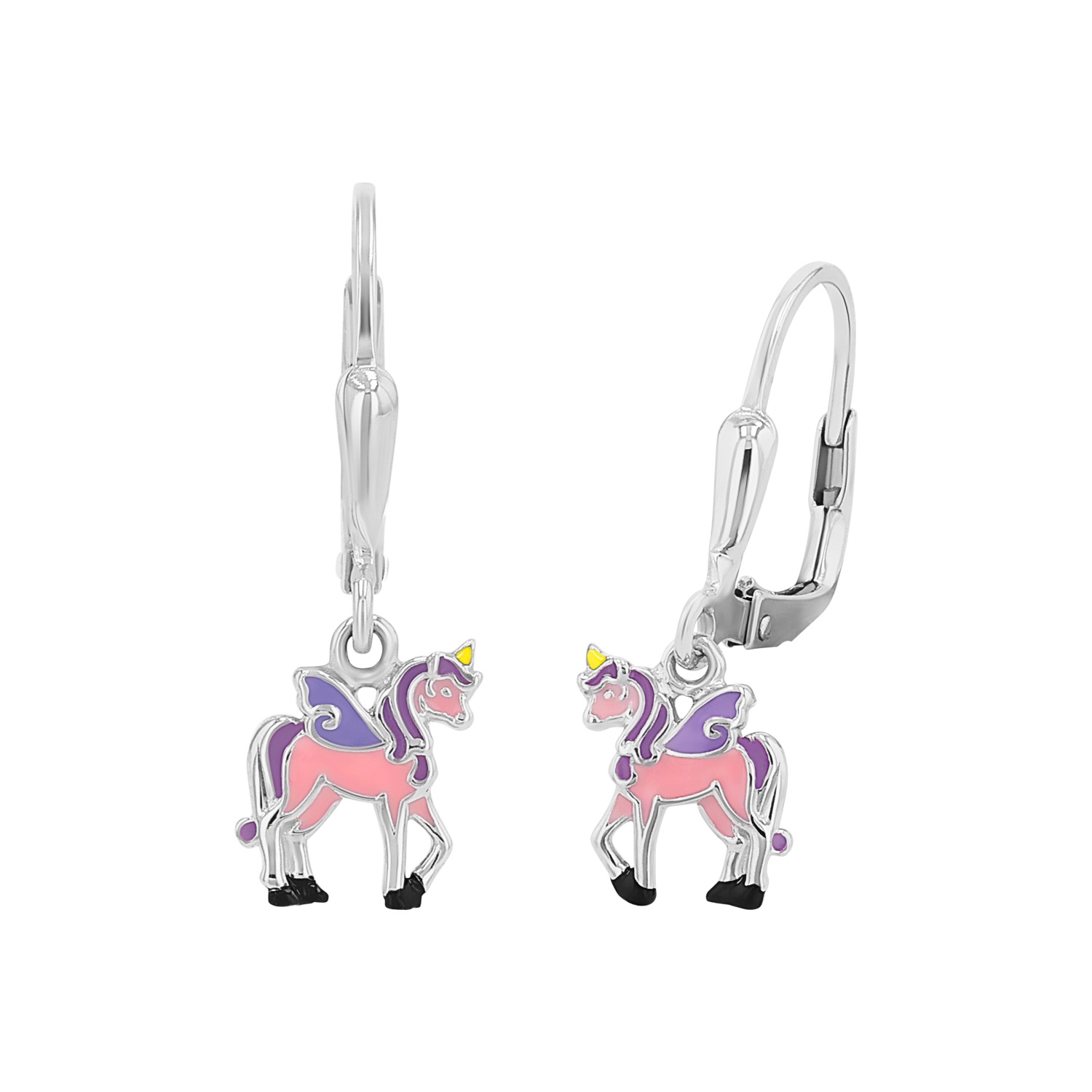 Ohrhänger für Mädchen. 925 Sterling Silber | Einhorn