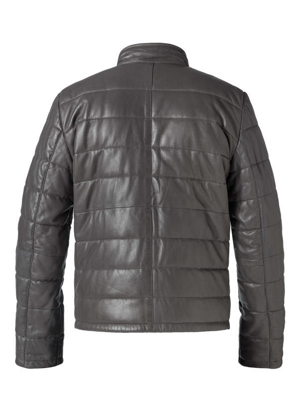 JOOP!, Lederjacke Stepo, Lammnappa wattiert, anthrazit