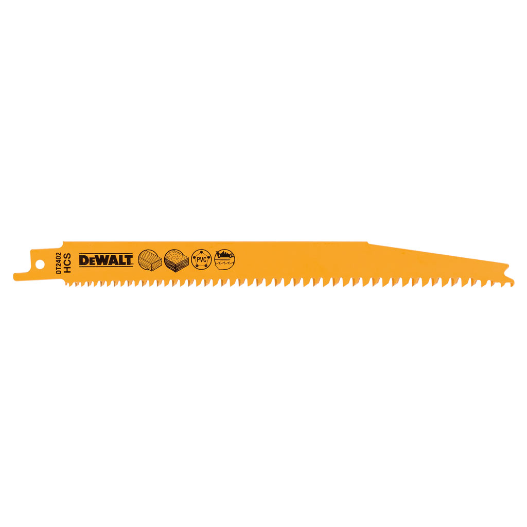 DeWalt Tilbehør DT2402-QZ HCS 203 x 2,4 - 4 mm Bajonetsavklinger til træ 5 stk.