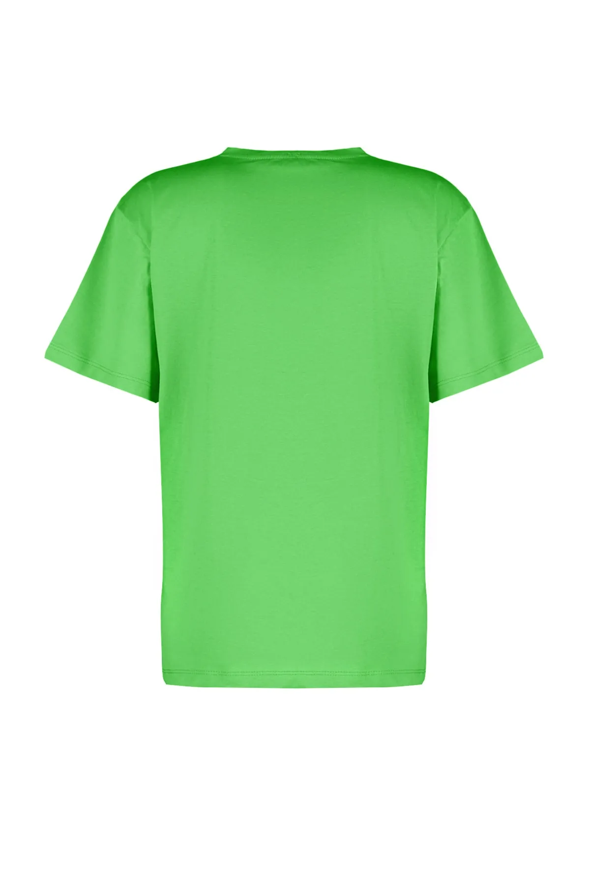Trendyol Collection  Grünes, übergroßes/weites Strick-T-Shirt mit Rundhalsausschnitt aus 100 % Baumwolle TWOSS20TS0134
