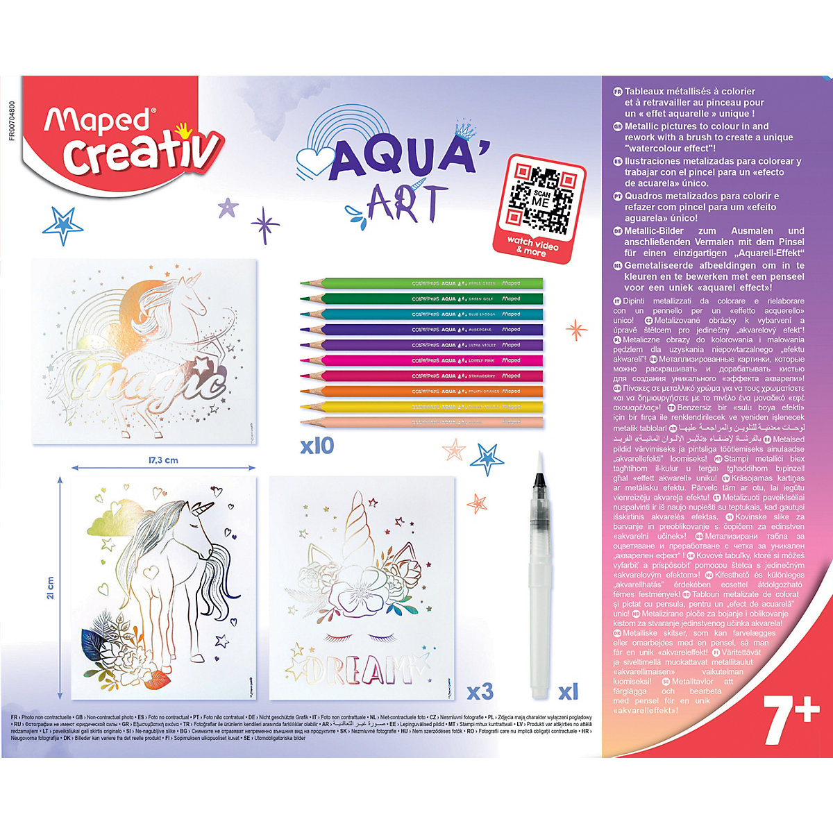Ausmal-Set Aqua'Art - Einhorn