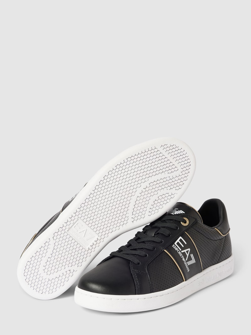 Sneaker mit Label-Details Modell 'SNEAKER ACTION LEATHER' in schwarz