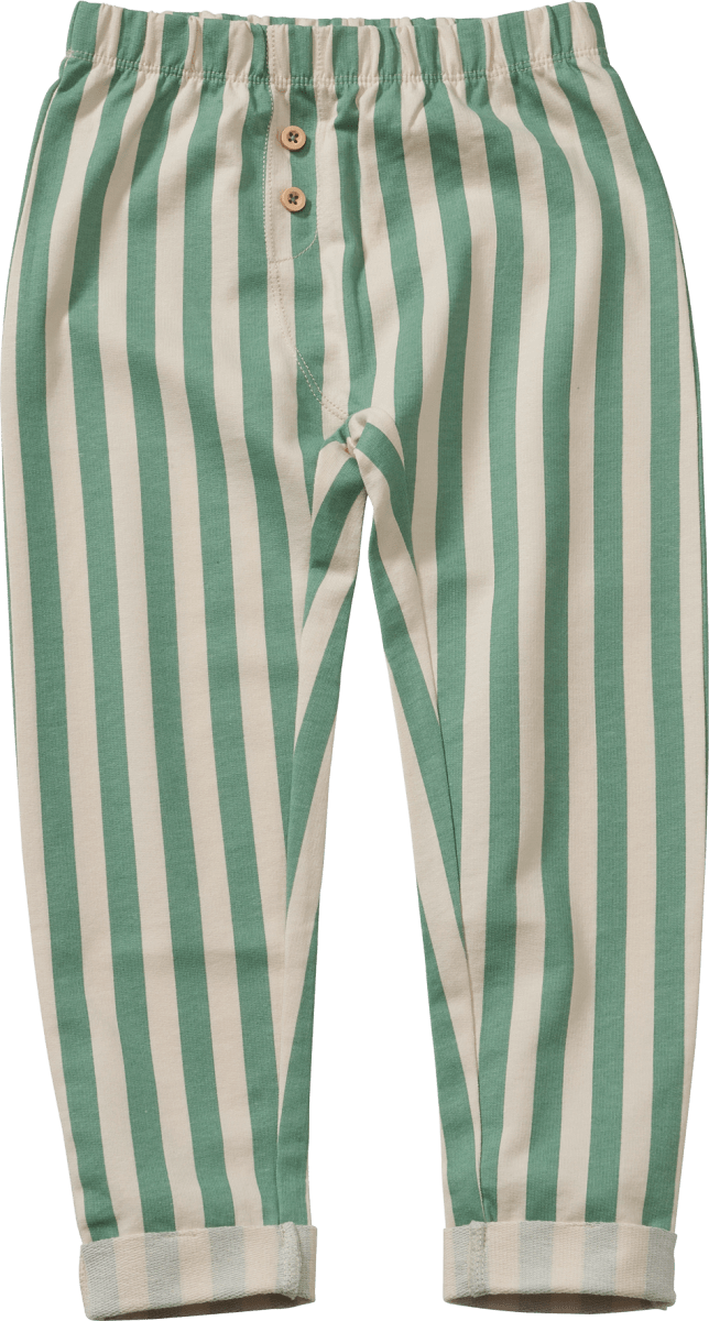 Jogginghose mit Streifen, beige & grün, Gr. 92, 1 St