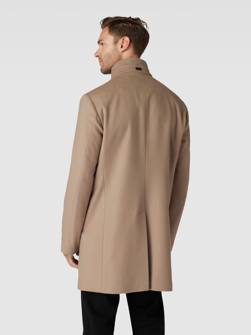 Mantel mit Eingrifftaschen Modell 'Maron' in beige