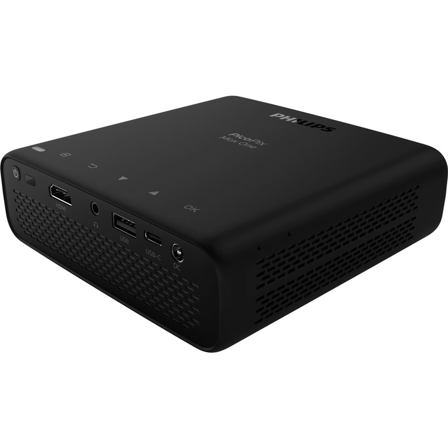 Philips PicoPix Max One leiser Mini Beamer mit nativem FullHD, HDR10 Portabler Projektor (10.000:1, 1.920 x 1.080 px, ultrahell, bis zu 300 cm (120), 5 Std. Akkulaufzeit)