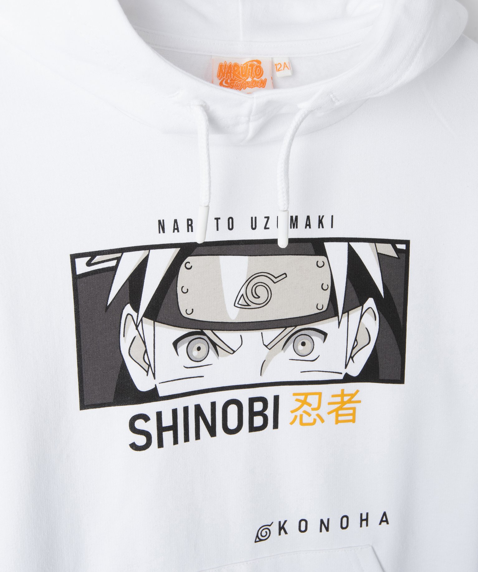 Sweat à capuche effet 2 en 1 Garçon - Naruto blanc | GEMO