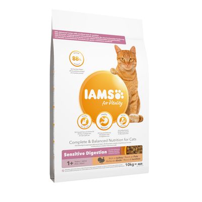 IAMS for Vitality Sensitive Digestion Adult & Senior mit Truthahn