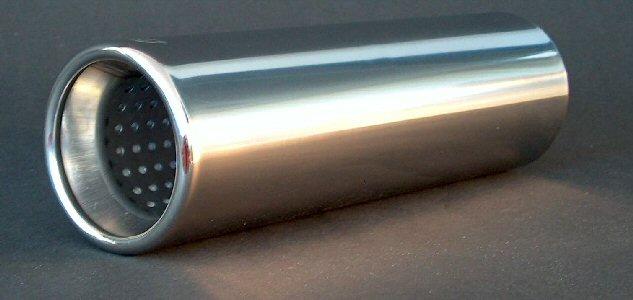 Endrohr mir Absorber, Auspuffblende, Rund Ø 90 mm - ATU
