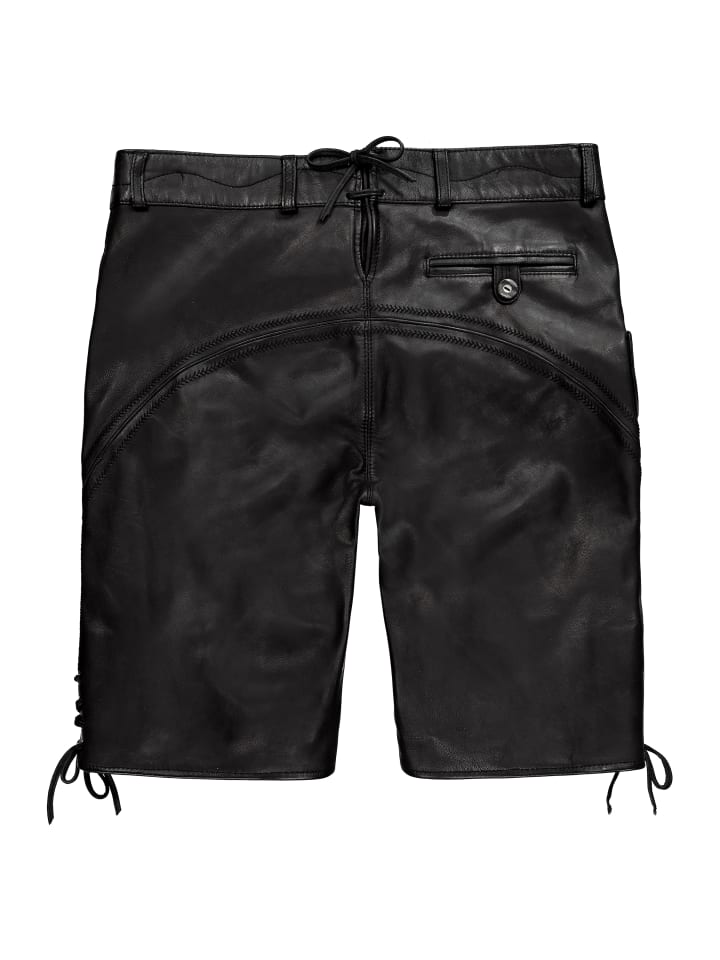 JP1880 Lederhose in schwarz günstig kaufen