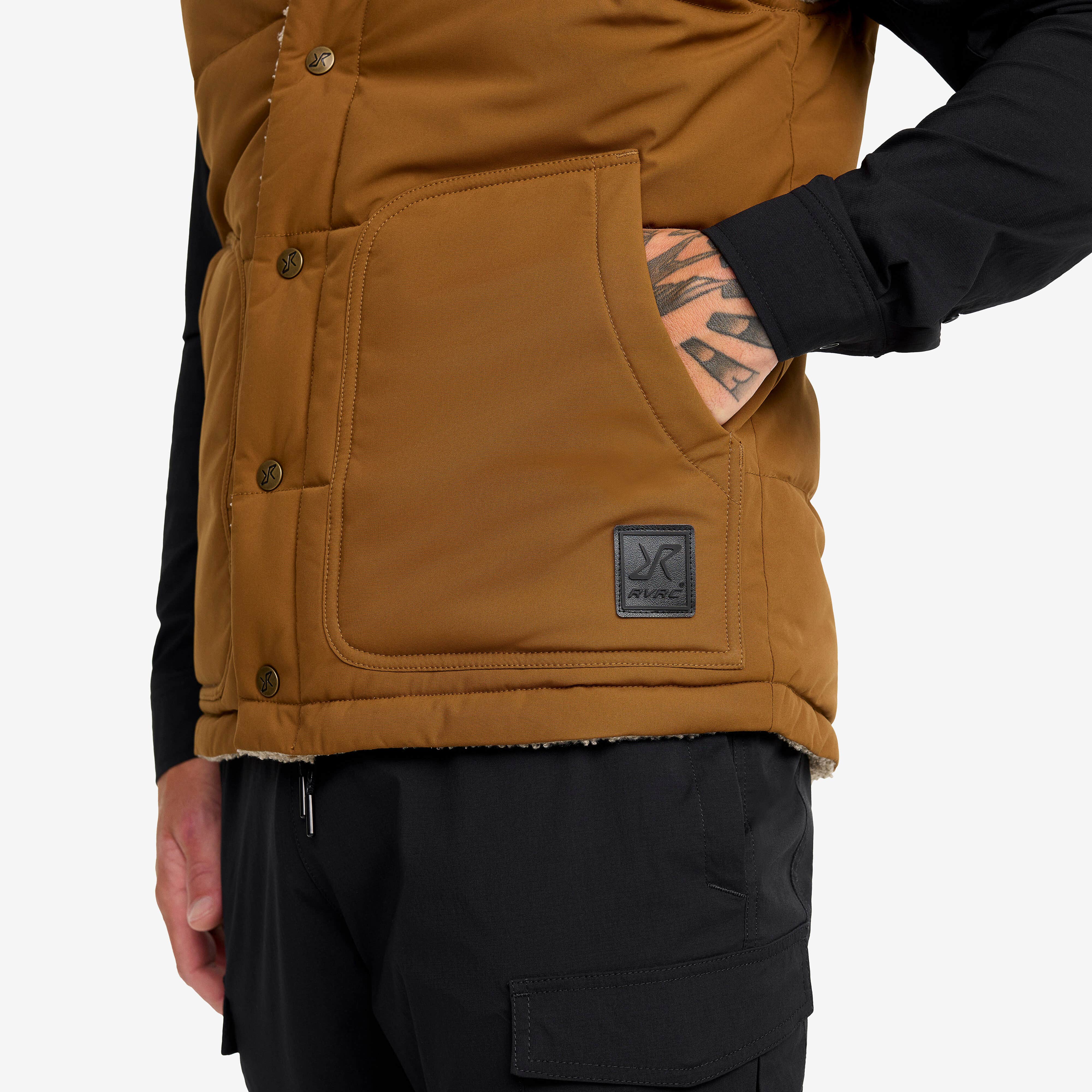 Rollick Reversible Vest Homme Rubber
