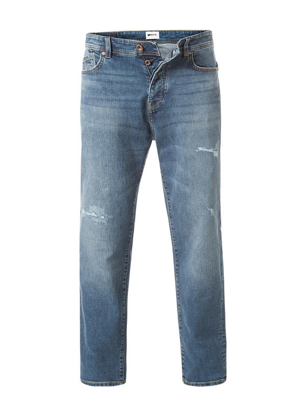 GAS, Jeans, Carrot Fit, Baumwoll-Stretch 10,4oz, blau