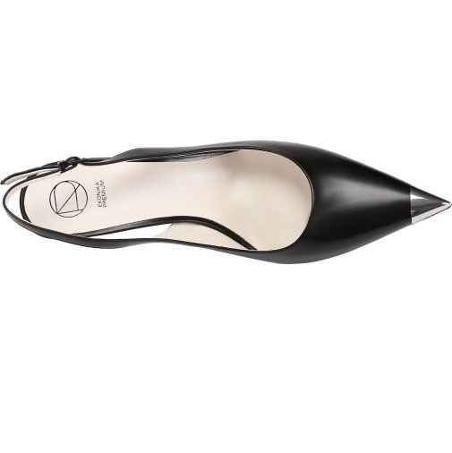 ekonika Slingpumps Schuhe EKONIKA PREMIUM Mit edler Metall-Spitze