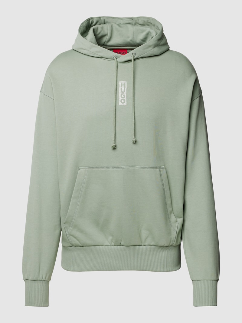 Hoodie mit Label-Detail Modell 'Diushi' in mint