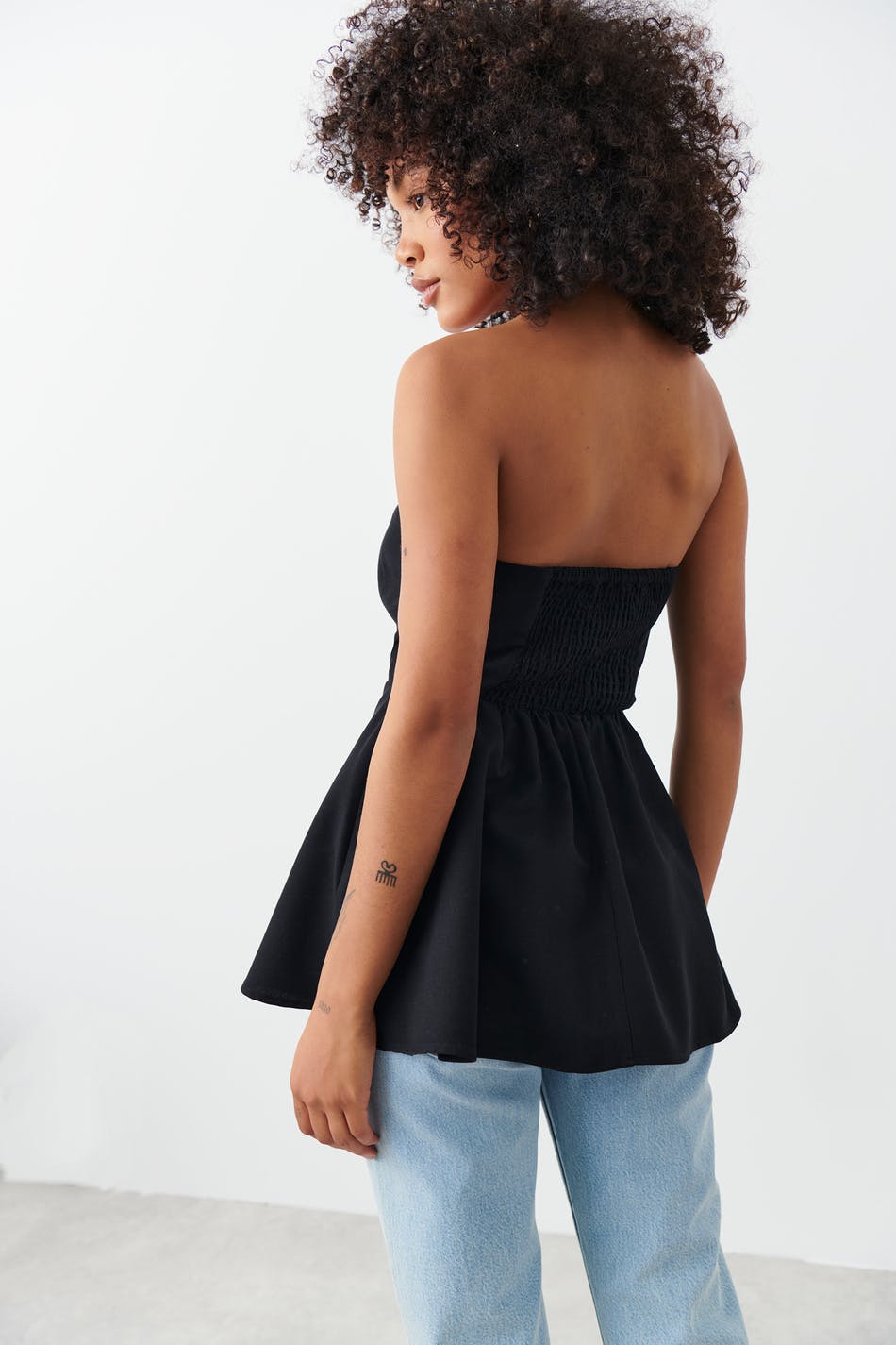 Bandau peplum top