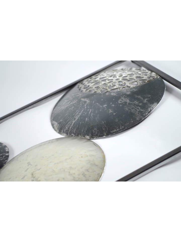 kobolo Metallbild SLICES in Grau günstig kaufen onesize