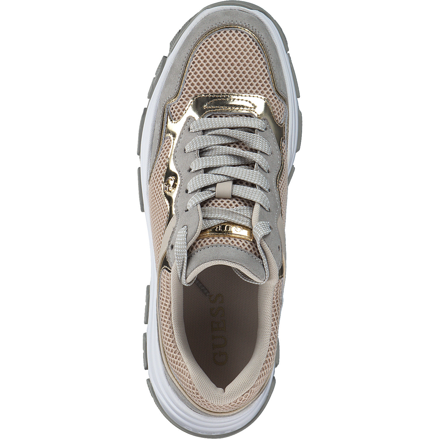 Guess Brecky2 FLPBR2, Schnürschuhe, Damen, Beige